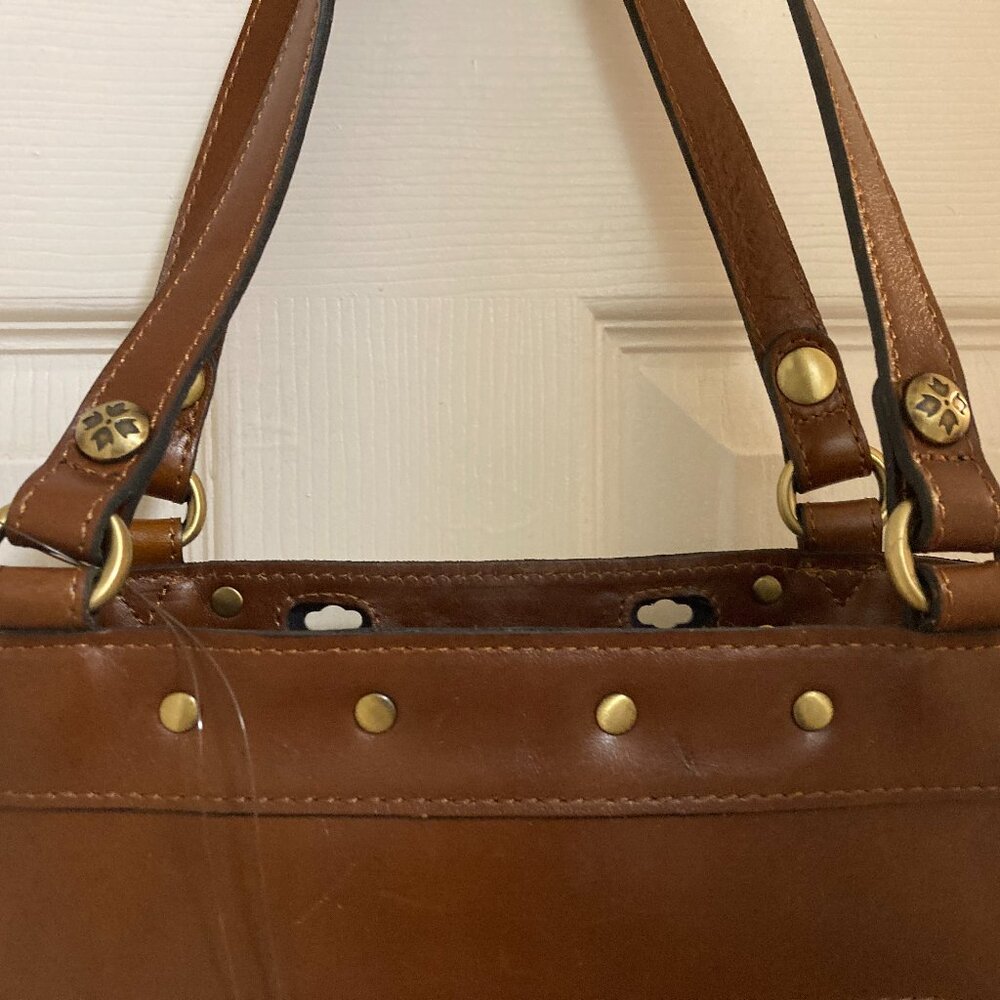Patricia Nash Brown Leather Tote Bag - Picture 3 of 9
